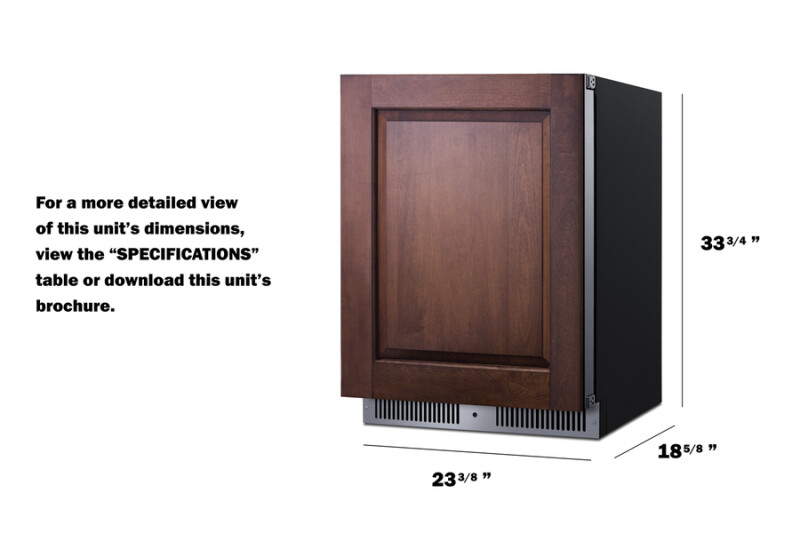 24" Wide Built-In All-Refrigerator (Panel Not Included) view 8
