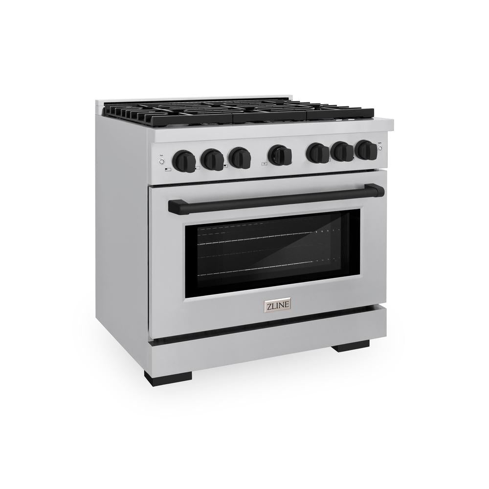 Autograph Edition 36 in. 5.2 cu. ft. Paramount Dual Fuel Range with 6 Burner Gas Cooktop SDRZ36MB