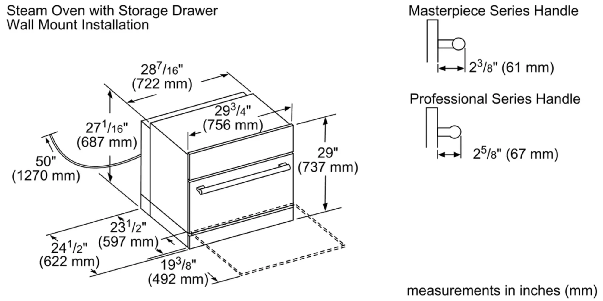Accessory drawer 30'' Stainless Steel SDS30WC