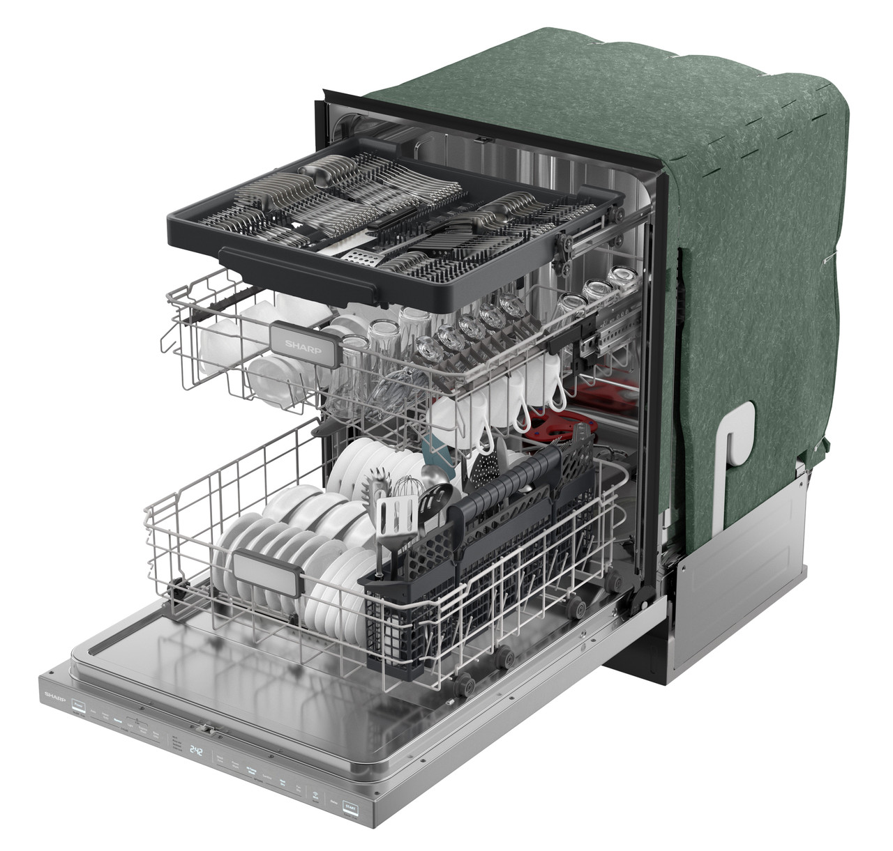 24 In. Slide-in Smart 42 Db Dishwasher view 18