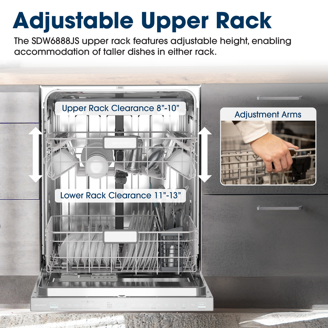 24 In. Slide-in Smart 42 Db Dishwasher view 25