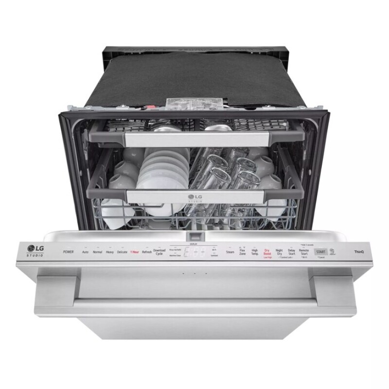 LG STUDIO Smart Top Control Dishwasher with 1-Hour Wash & Dry, QuadWash® Pro, TrueSteam® and Dynamic Heat Dry™ view 9