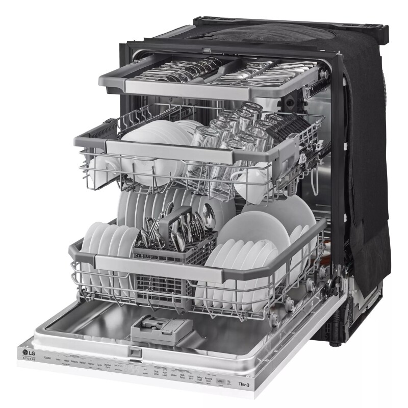 LG STUDIO Panel Ready Top Control Dishwasher with TrueSteam® view 16