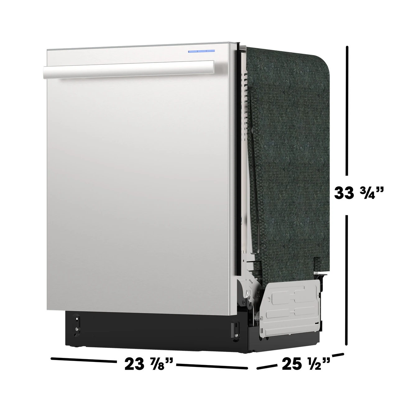 24" Top Control Stainless Steel Handle 44db Dishwasher With Auto Door Open SDY6768SMS