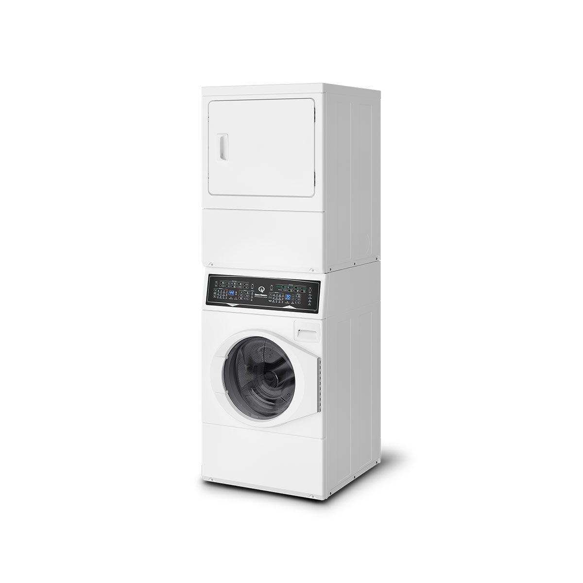 SF7 Stacked White Washer – Electric Dryer with Pet Plus™ view 2
