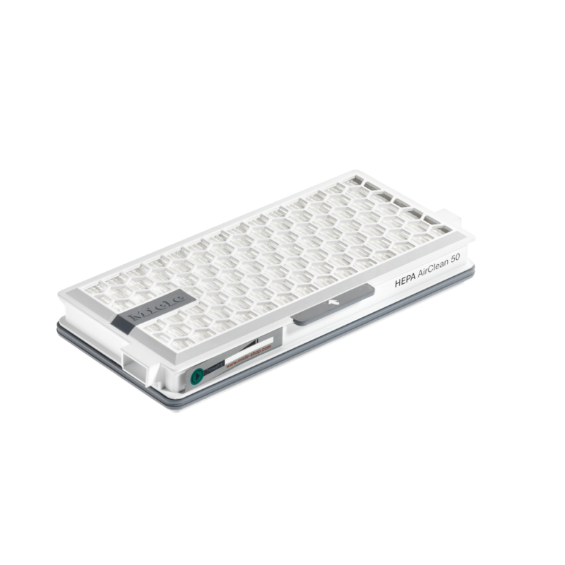 HEPA AirClean Filter with TimeStrip safely traps fine dust and allergens. SFHA50