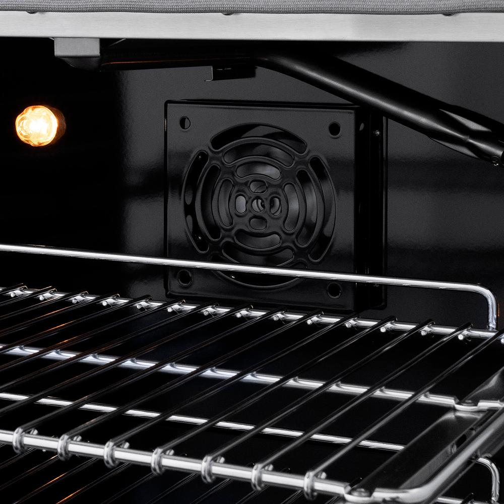 Autograph Edition 48 In. 6.7 Cu. Ft. Paramount Double Oven Gas Range With 8 Burner Cooktop In Stainless Steel With White Matte Doors And Matte Black Accents SGRZWM48MB