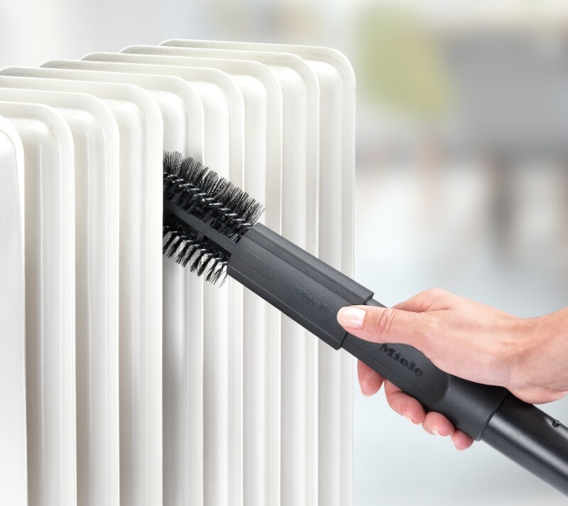 Radiator brush practical for cleaning difficult-to-reach areas. SHB30