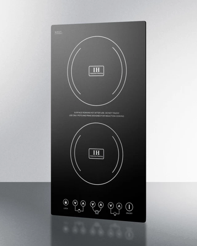 12" Wide 230V 2-Burner Induction Cooktop view 2