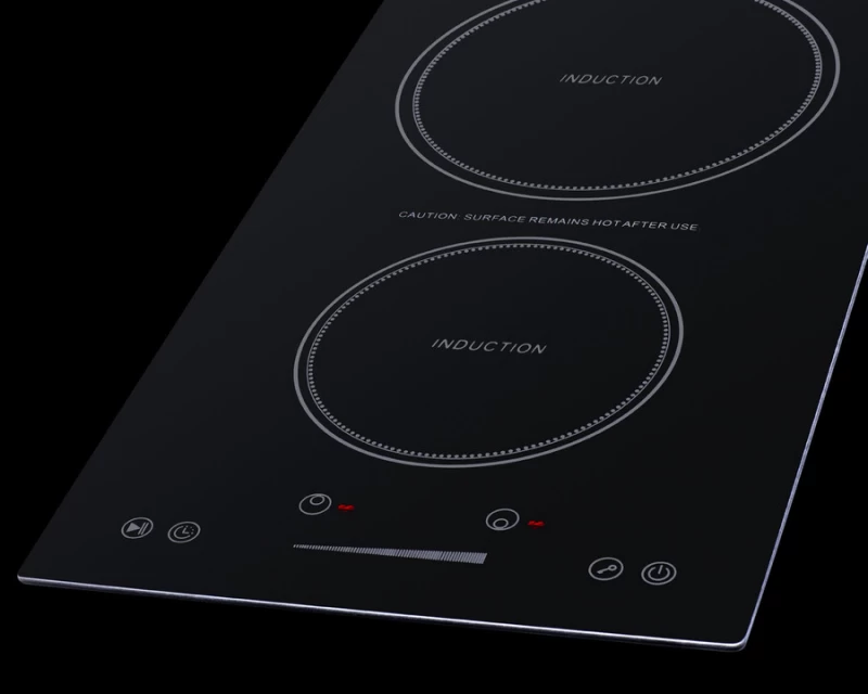12" Wide 115V 2-Zone Induction Cooktop, Cord Included view 6