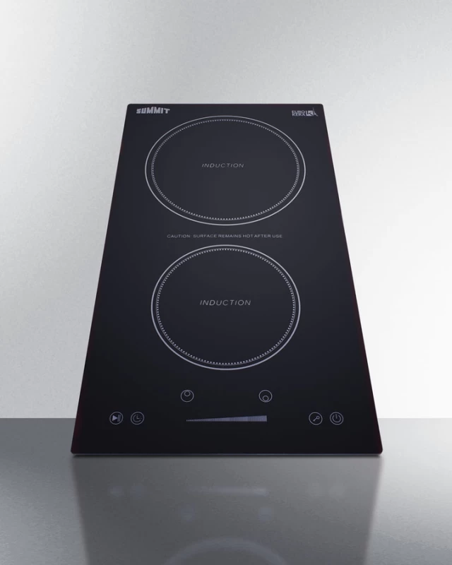 12" Wide 115V 2-Zone Induction Cooktop, Cord Included view 2
