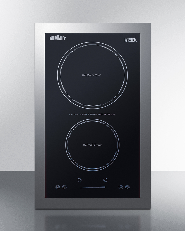 13" Wide 115V 2-Zone Induction Cooktop, Cord Included SINC2B115TK13