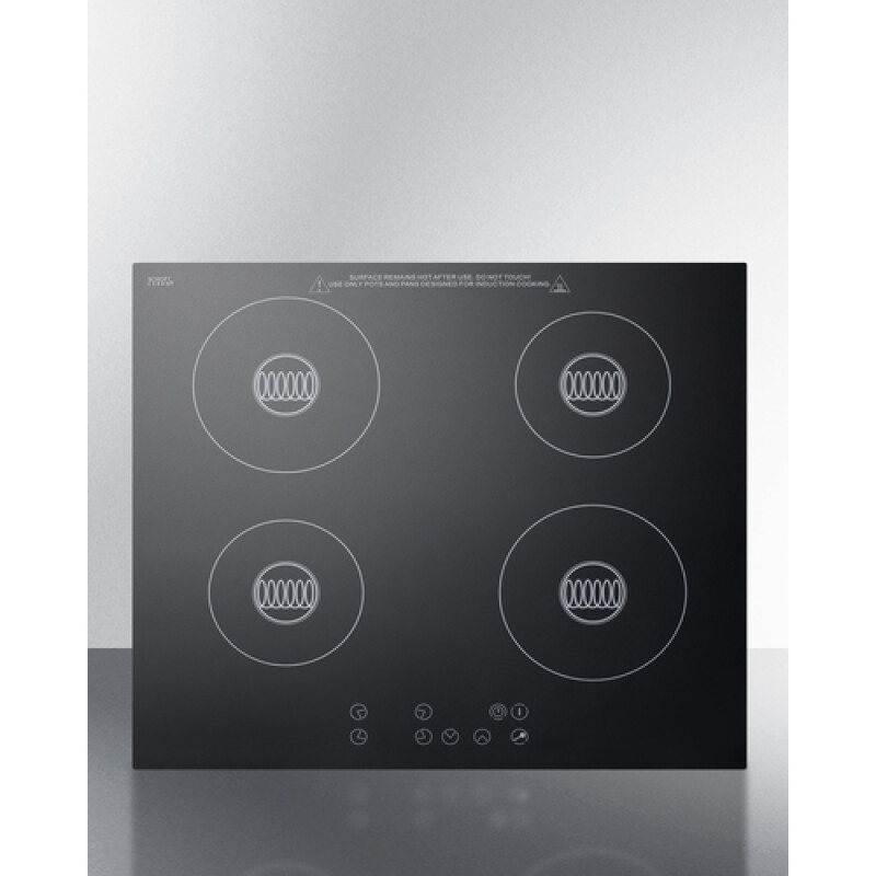 24" Wide 230-V 4-Burner Induction Cooktop SINC424220