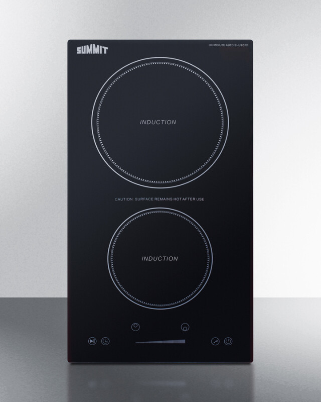 12" Wide 115V 2-Zone Induction Cooktop With Safety Shutoff SINCH115V2B