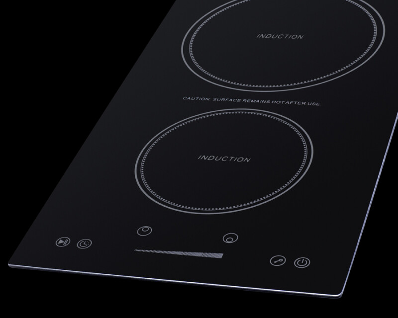 12" Wide 115V 2-Zone Induction Cooktop With Safety Shutoff SINCH115V2B