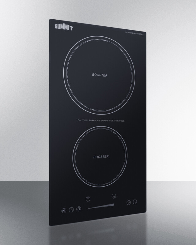 12" Wide 208-240V 2-Zone Induction Cooktop With Safety Shutoff view 4
