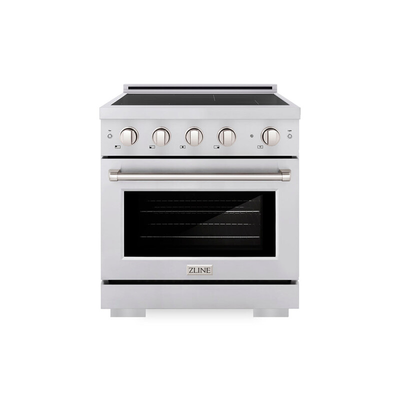 30 In. 4.2 Cu. Ft. Paramount Induction Range With 4 Element Cooktop And Electric Convection Oven In Stainless Steel SINR30