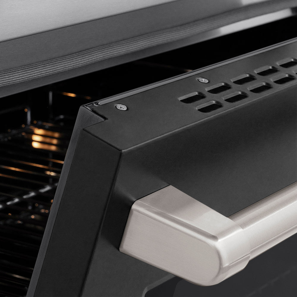 30 In. 4.2 Cu. Ft. Paramount Induction Range With 4 Element Cooktop And Electric Convection Oven In Stainless Steel With Black Matte Door SINRBLM30