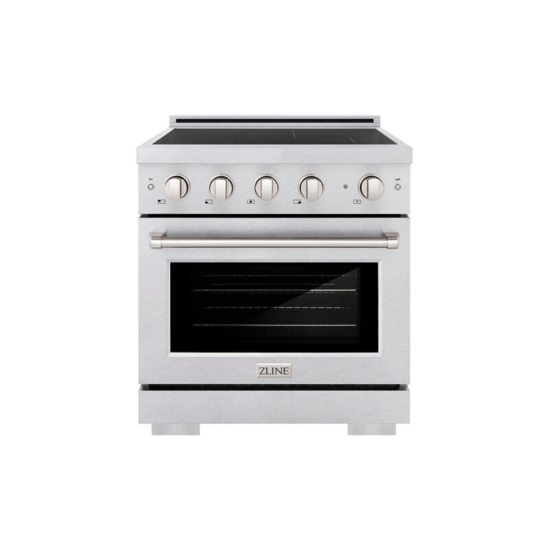 30 In. 4.2 Cu. Ft. Paramount Induction Range With 4 Element Cooktop And Electric Convection Oven In Satin Stainless Steel SINRS30