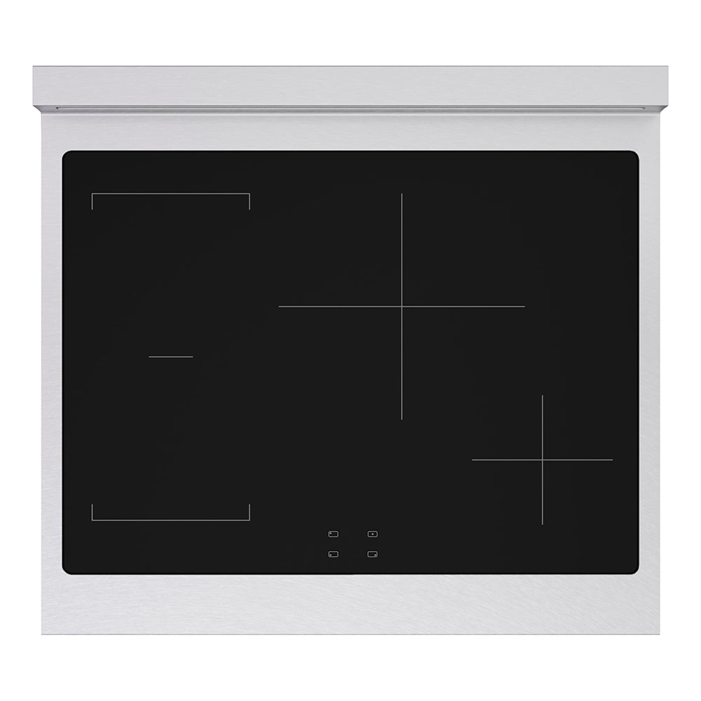 30 In. 4.2 Cu. Ft. Paramount Induction Range With 4 Element Cooktop And Electric Convection Oven In Satin Stainless Steel With White Matte Door SINRSWM30