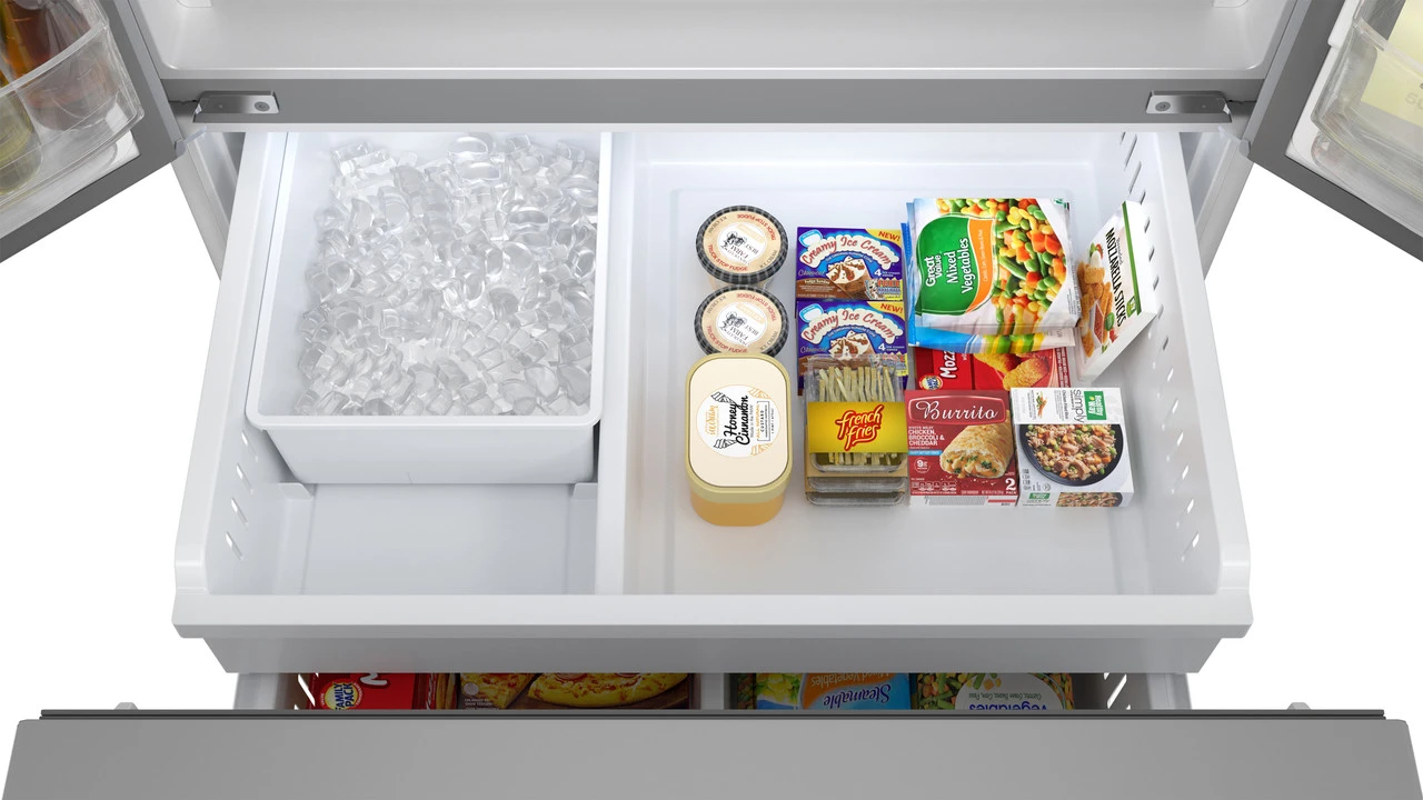 28.9 Cu.ft. Standard Depth 36 In. French 3-door Refrigerator With Water Dispenser In Stainless Steel SJF2955MS