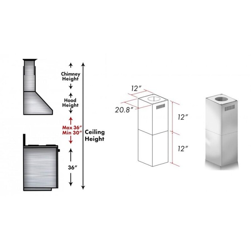 2-12 in. Short Chimney Pieces SK697IKECOMI