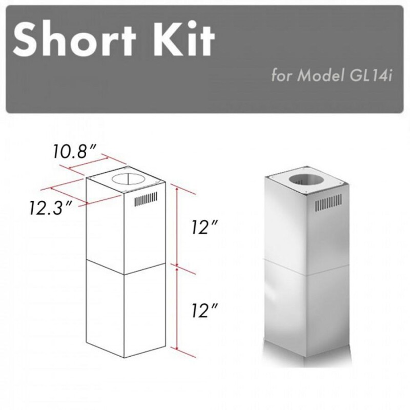 2-12 in. Short Chimney Pieces for 7 ft. to 8 ft. Ceilings SKGL14I
