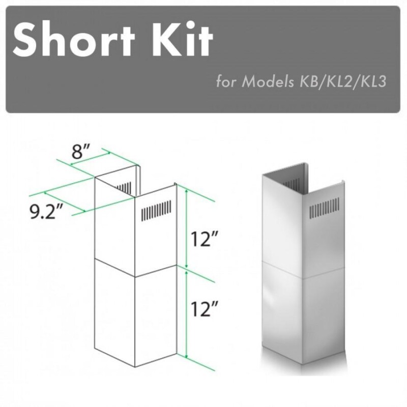 2-12 in. Short Chimney Pieces for 7.4 ft. to 8 ft. Ceilings SKKBKL2KL3
