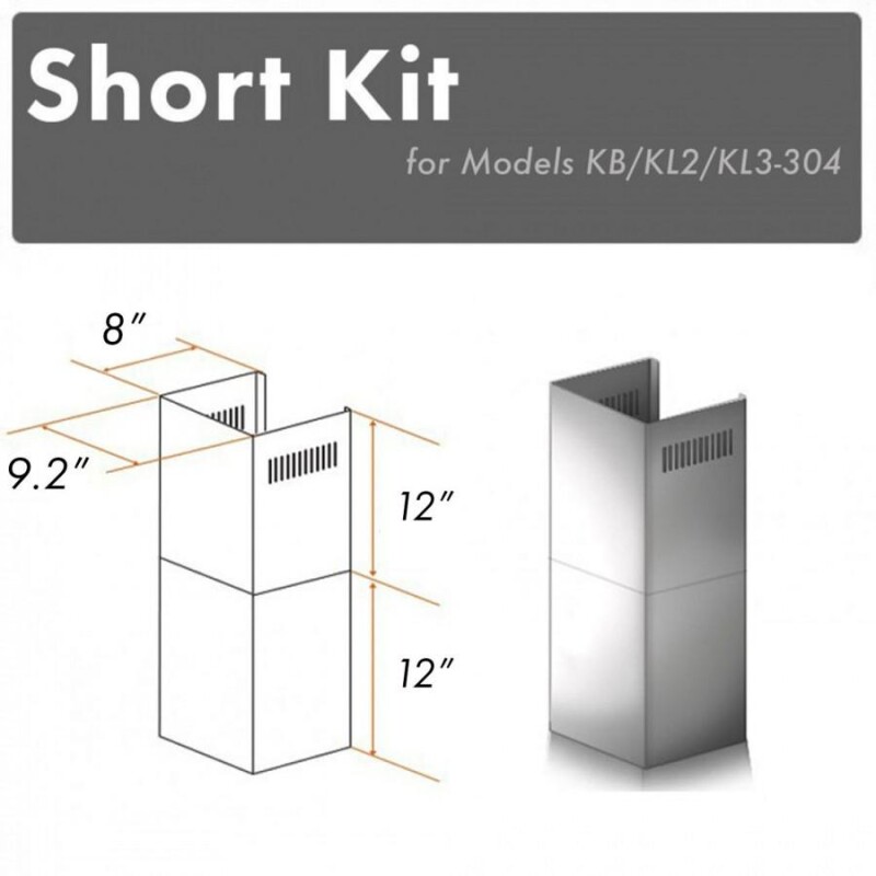 2-12 in. Short Chimney Pieces for 7.4 ft. to 8 ft. Ceilings SKKBKL2KL3304