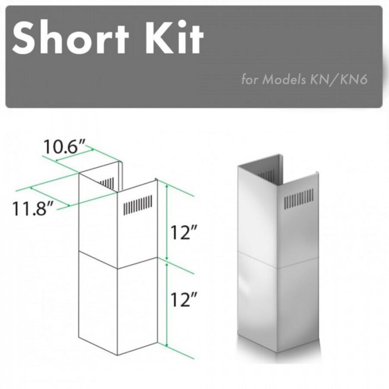 2-12 in. Short Chimney Pieces for 7 ft. to 8 ft. Ceilings SKKN