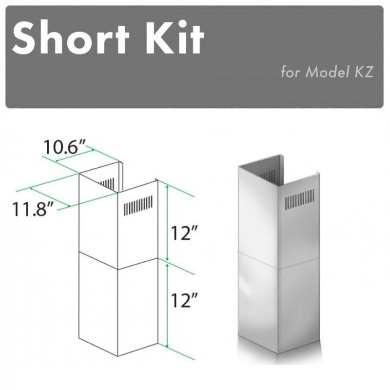 2-12 in. Short Chimney Pieces for 7 ft. to 8 ft. Ceilings SKKZ
