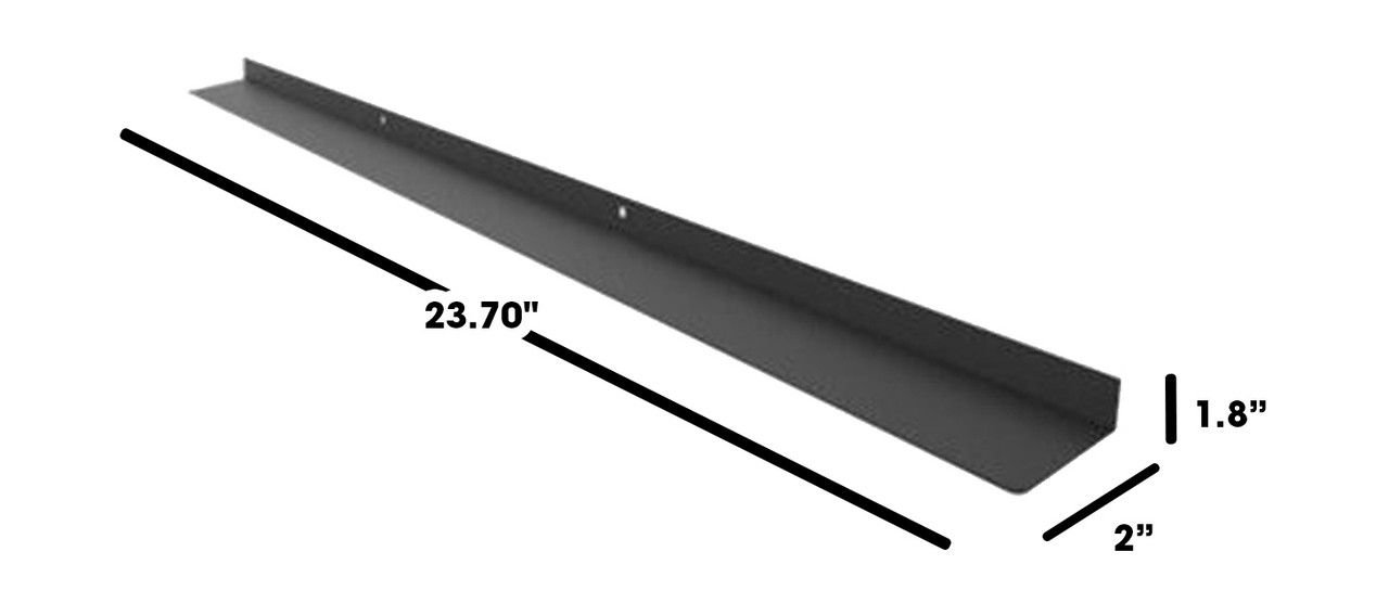 24 In. Black Stainless Steel Flush Mount Deflector For Smd2470ah view 6
