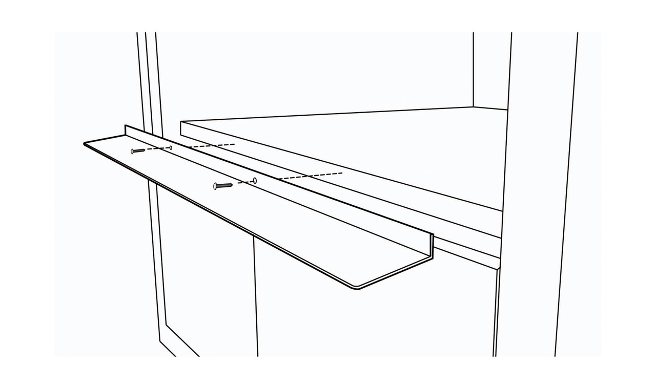 24 In. Stainless Steel Flush Mount Deflector For Smd2470asy view 4