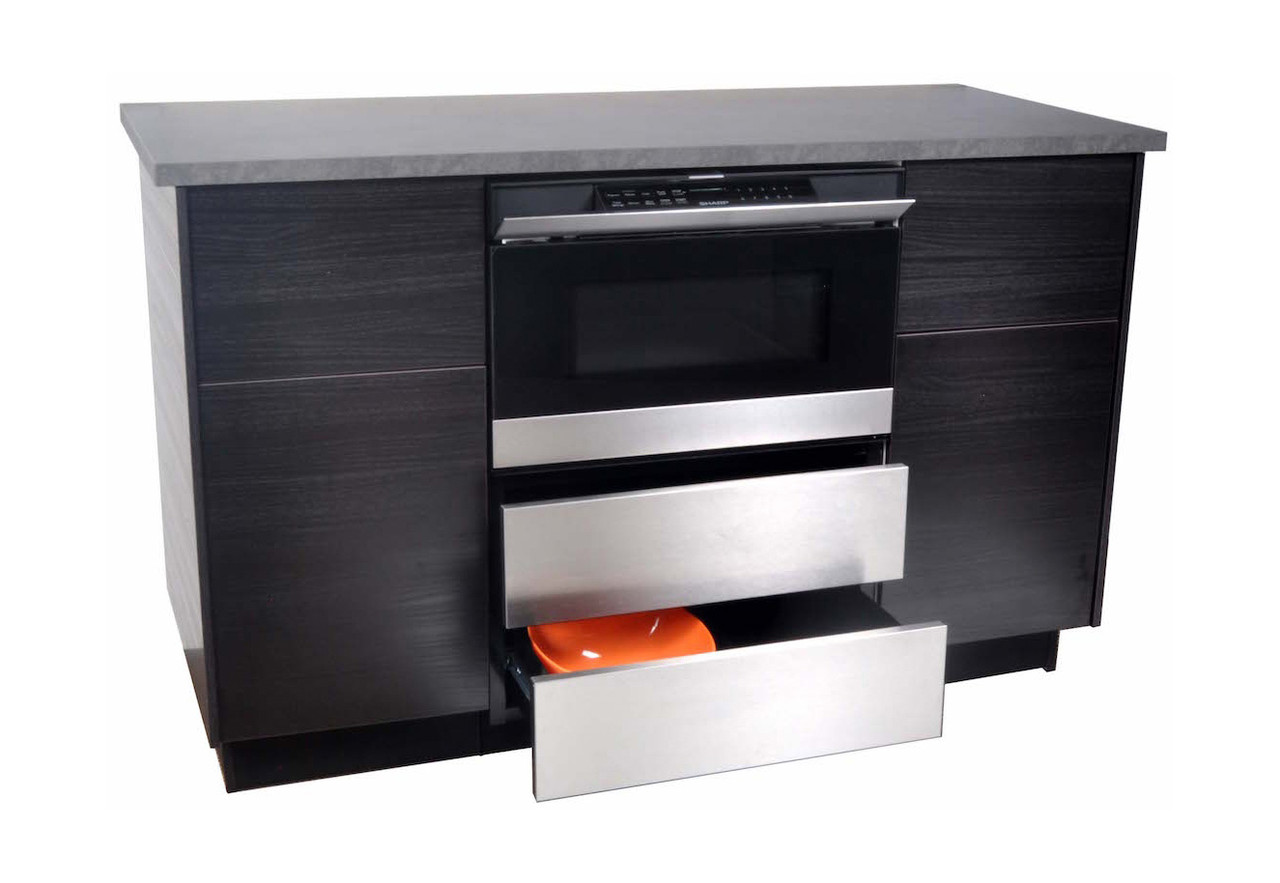 24 In. Under The Counter Microwave Drawer Oven Pedestal view 6