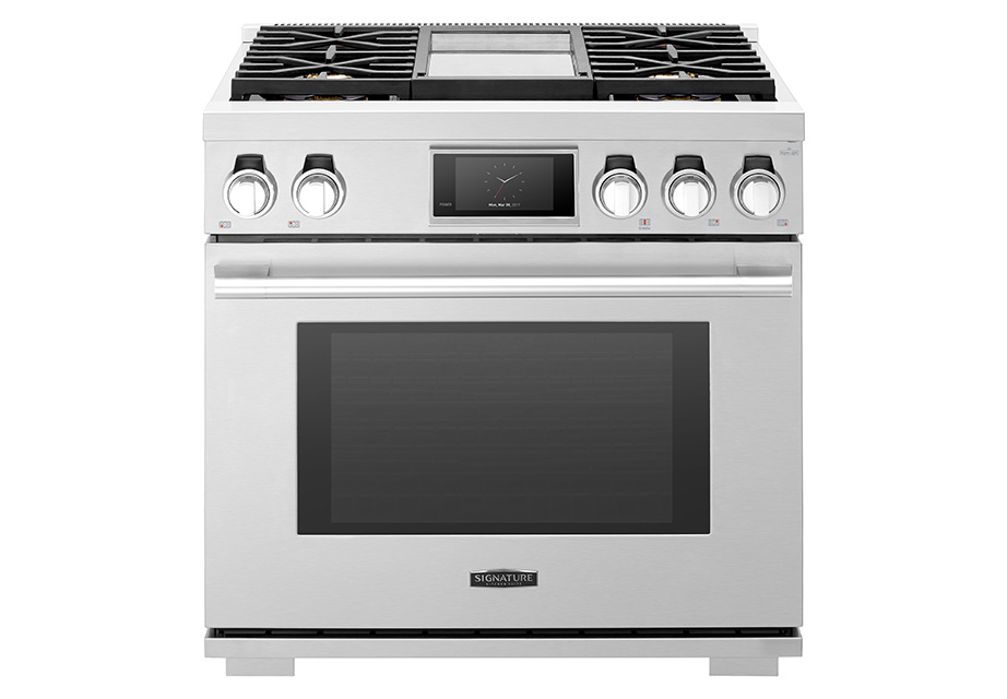 36-inch Dual-Fuel Pro Range with Steam-Combi Oven and Griddle SKSDR360GS