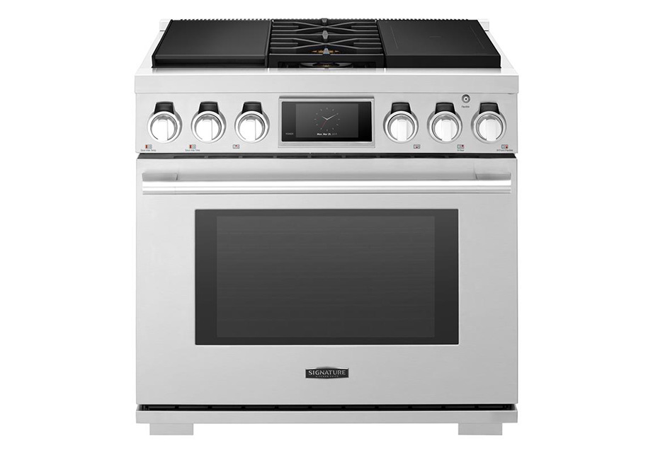 36-inch Dual-Fuel Pro Range with Sous Vide and Induction SKSDR360SIS