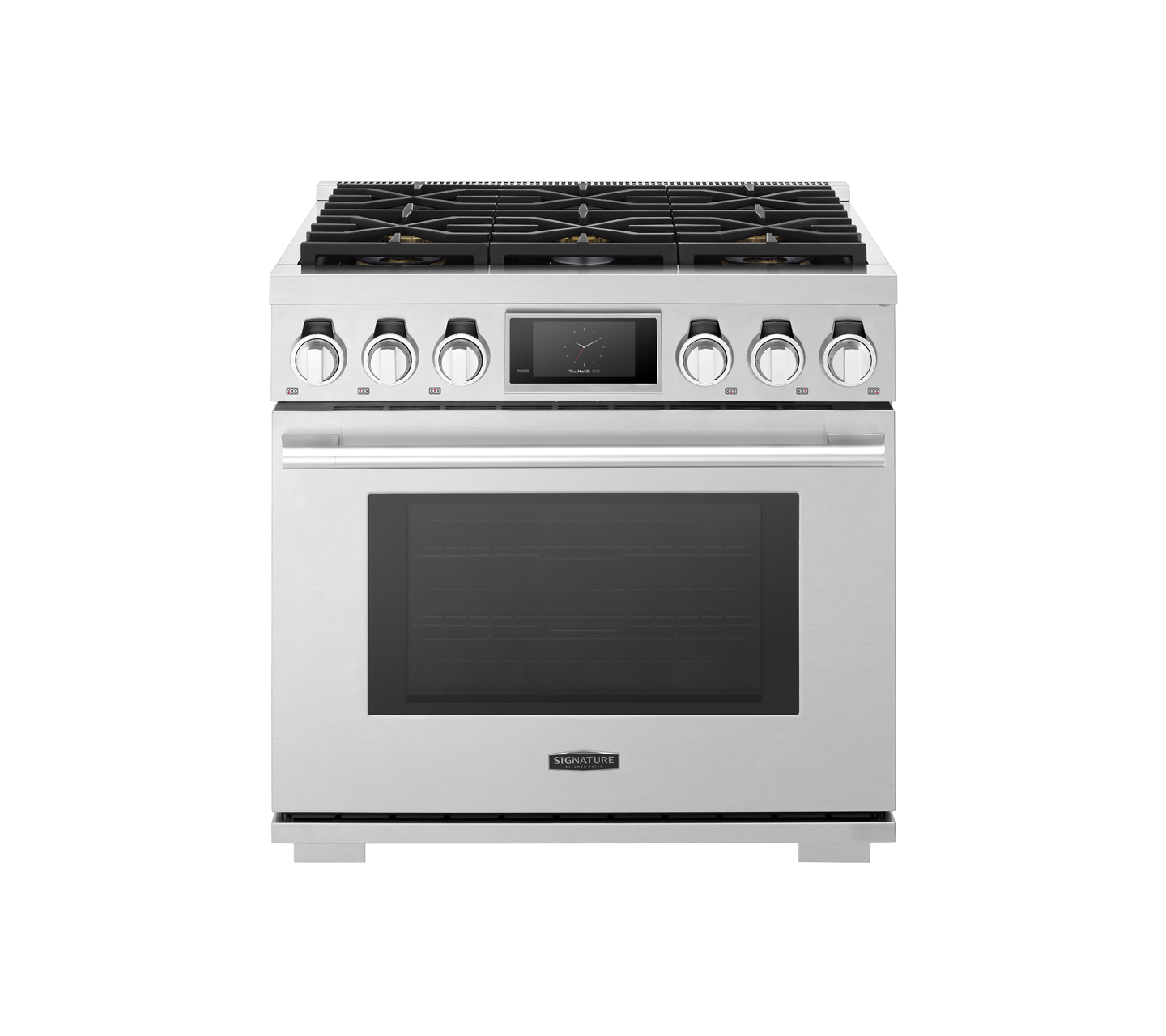 36-inch Dual-Fuel Pro Range with Six Burners SKSDR360S