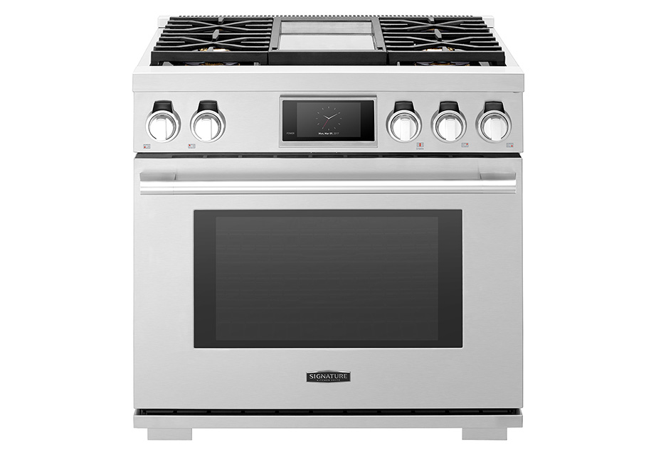 36-inch Gas Pro Range with 4 Burners and Griddle SKSGR360GS