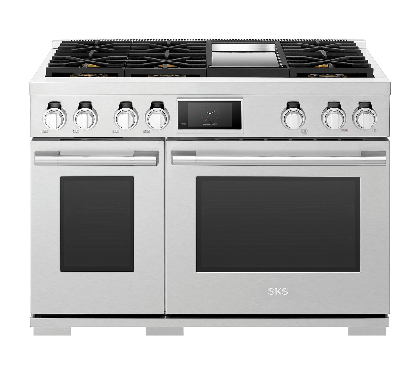 48-inch Gas Pro Range with 6 Burners and Griddle SKSGR480GS