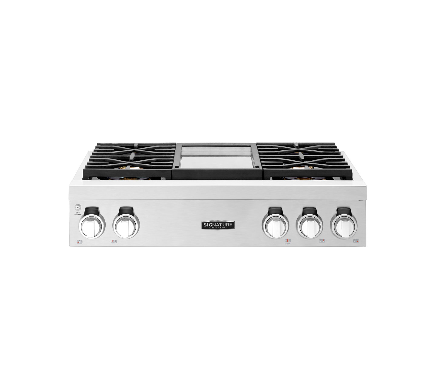 36-inch Gas Pro Rangetop 4 Burners and Griddle SKSRT360GS