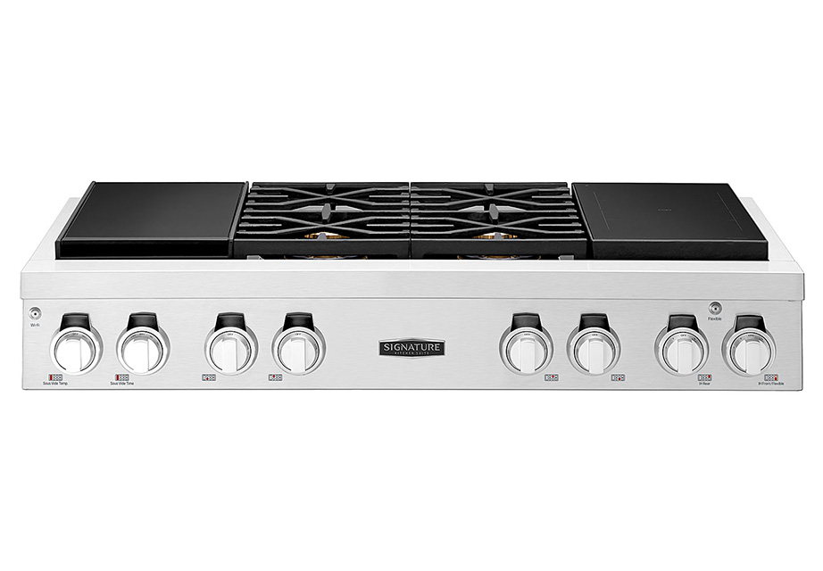 48-inch Dual-Fuel Pro Rangetop with Sous Vide and Induction SKSRT480SIS