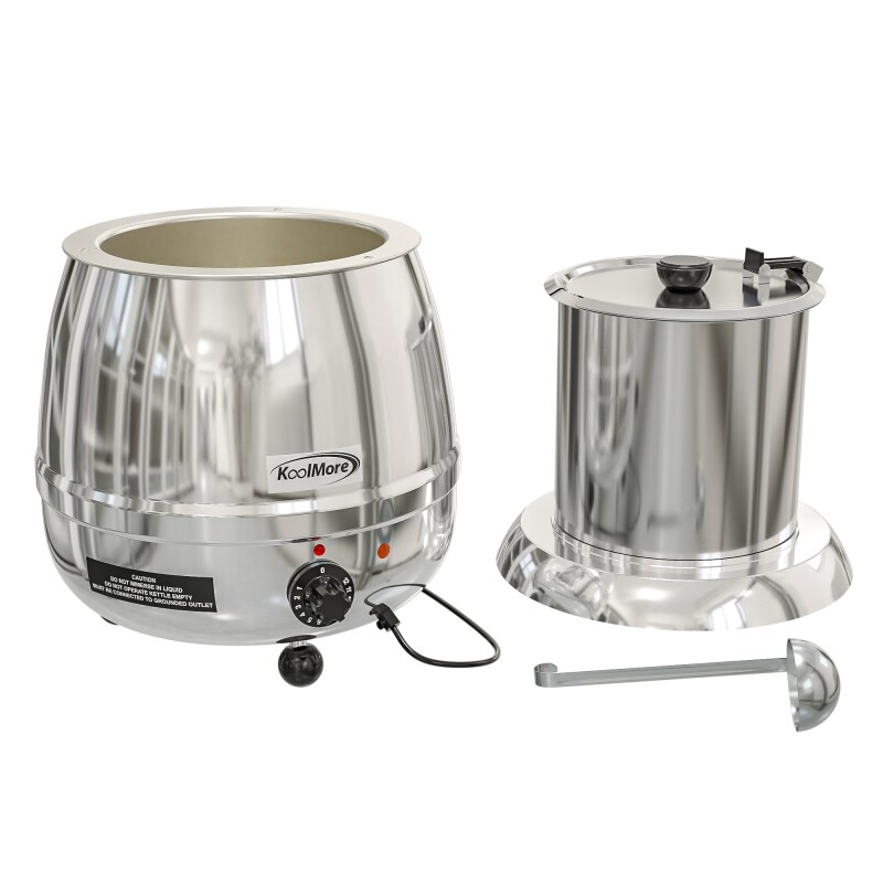 11.5 Qt. Round Countertop Stainless-Steel Food / Soup Kettle Warmer SKSS3G, product image 3 of 10