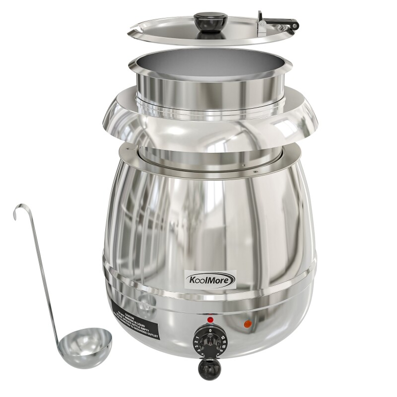 11.5 Qt. Round Countertop Stainless-Steel Food / Soup Kettle Warmer SKSS3G, product image 6 of 10