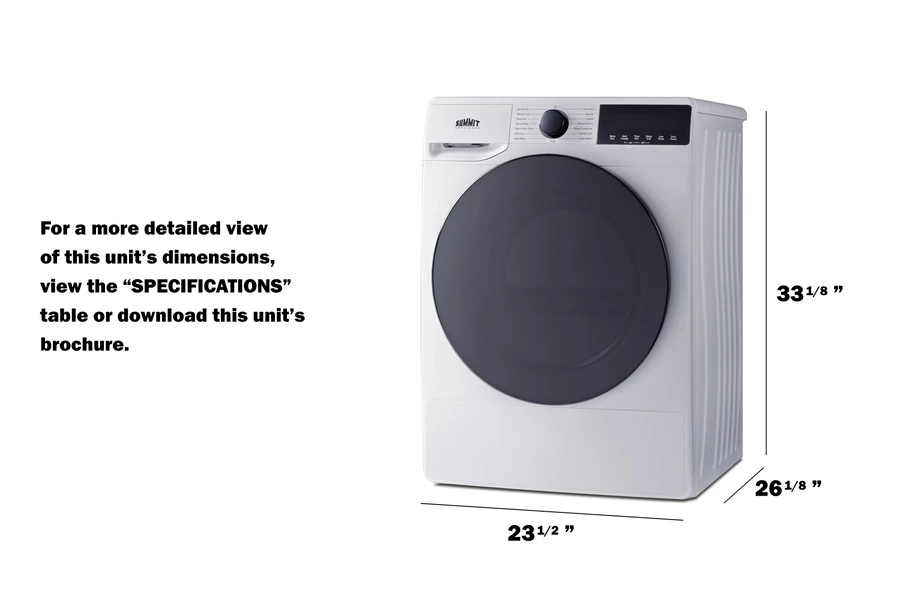 24" Wide 208-240V Vented Dryer SLDV342