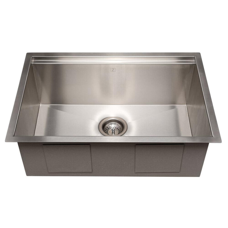 27 In. Garmisch Undermount Single Bowl Stainless Steel Kitchen Sink With Bottom Grid And Accessories SLS27