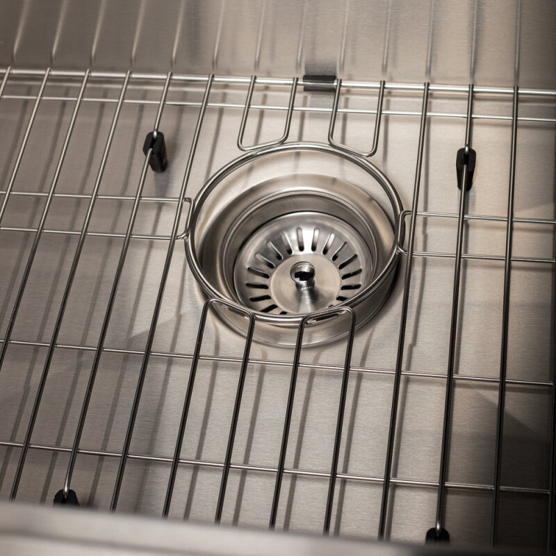 27 In. Garmisch Undermount Single Bowl Stainless Steel Kitchen Sink With Bottom Grid And Accessories SLS27