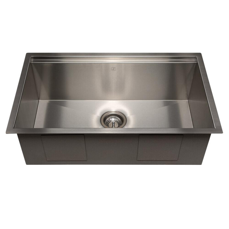 30 In. Garmisch Undermount Single Bowl Stainless Steel Kitchen Sink With Bottom Grid And Accessories SLS30