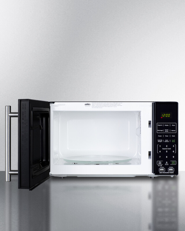 Compact Microwave with USB Ports and Allocator view 3