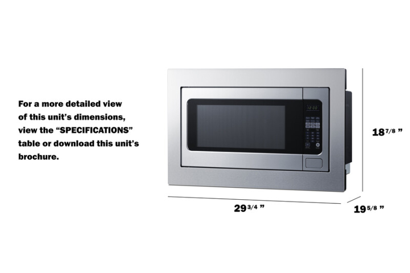 30" Wide Built-In Microwave (Trim Kit Included) SMBI27TK30