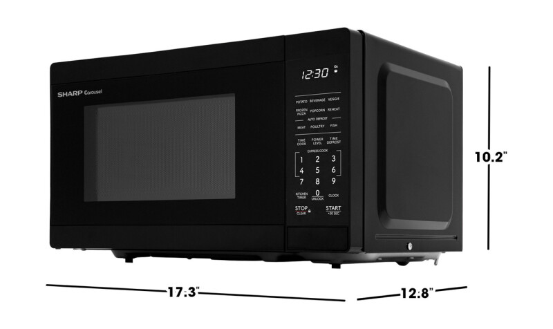 0.7 Cu. Ft. 700w Black Countertop Microwave Oven SMC0760KB